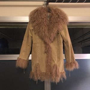 Vintage 90s Suede & Sheep’s Fur Sherpa Coat